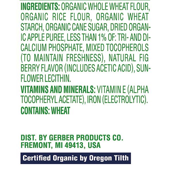 gerber organic puffs fig berry