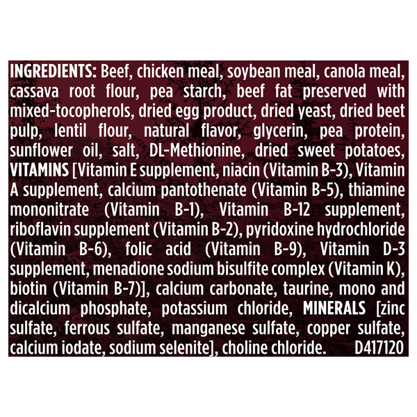 purina one beef and sweet potato