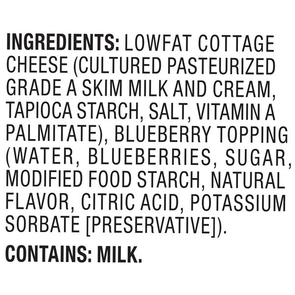 Breakstone S Cottage Doubles Blueberry Cottage Cheese 4 7 Oz Cup