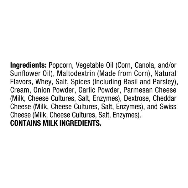 smartfood garlic parmesan popcorn