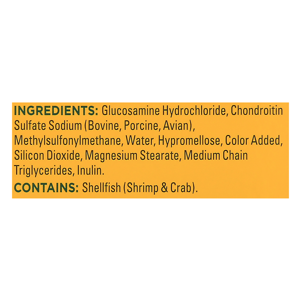 Triplex Ingredients Nature Made Triple Flex Triple Strength Original Formula Caplets | Hy ...