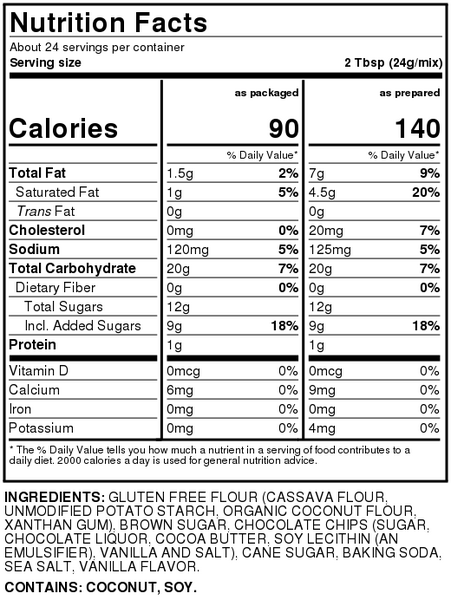 chocomilkページ Full Circle Market Gluten Free Chocolate Chip Cookie Mix