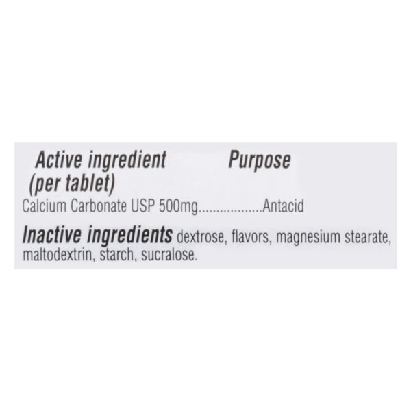 Topcal TopCare Regular Strength Antacid Calcium 500mg Chewable Tablets | Hy ...
