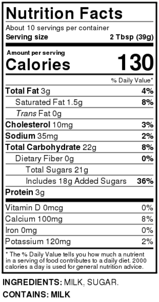 Alaska Powdered Milk Nutrition Facts