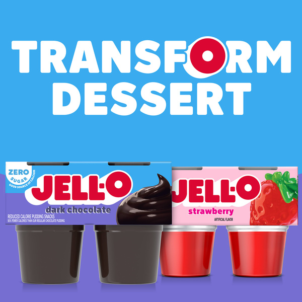 Jell-O Dark Chocolate Ready To Eat Refrigerated Pudding 14.5 oz