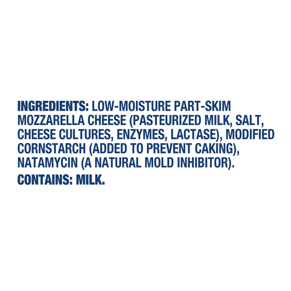 Kraft Natural Lactose Free Shredded Mozzarella Cheese 7 oz Bag