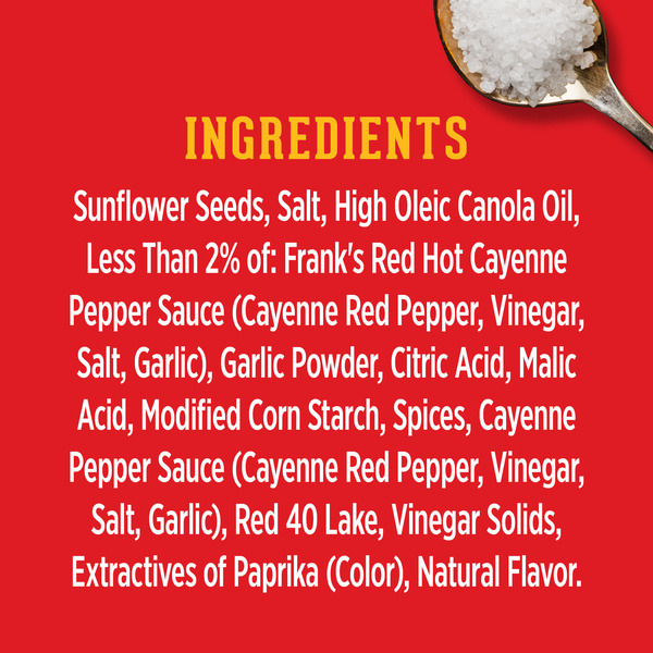 DAVID Jumbo Sunflower Seeds, Frank's RedHot Flavor, 5.25 oz. | Hy