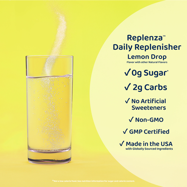 Replenza Daily Replenisher, Lemon | Hy-Vee Aisles Online Grocery