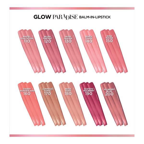 L'Oreal Glow Paradise Balm-in-Lipstick with Pomegranate Extract ...