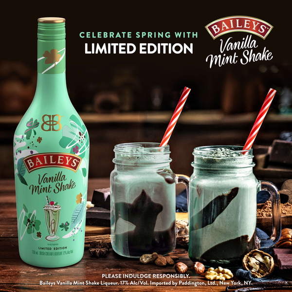 Baileys Vanilla Mint Shake Irish Cream Liqueur, 750 mL | Hy-Vee