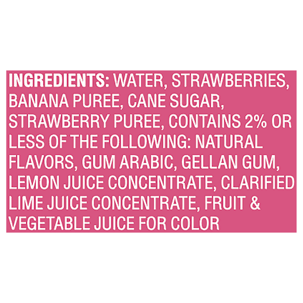 Nature's Premium Fruit Pearls, Strawberry Banana, 4-2.3 oz Cups