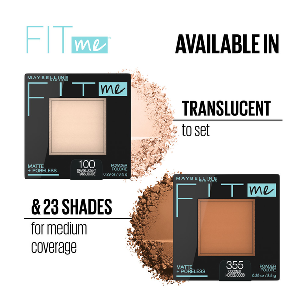 Maybelline Fit Me Matte + Poreless Pressed Face Powder, Warm Sun