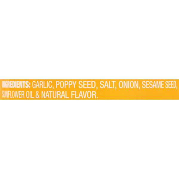 All Purpose Seasoning, Everything Bagel with Sesame Seed, Onion, Garlic Salt  and Poppy Seed, 4.8 oz (