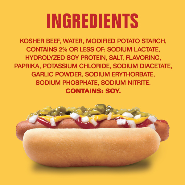 Hebrew National 97% Fat Free Beef Franks, 9.43 oz., 6 Count Pack