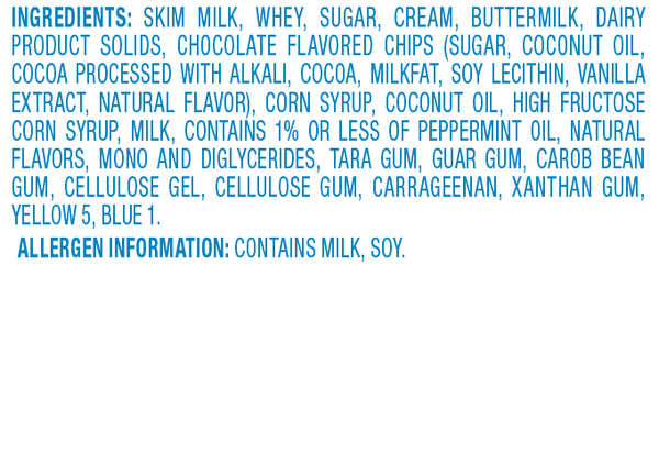 Blue Bunny Premium Mint Chocolate Chip Frozen Dessert, 48 fl oz