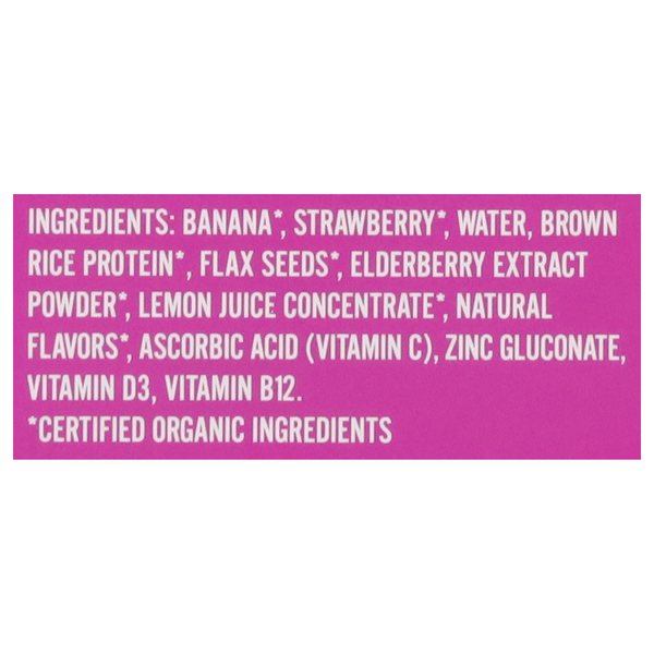Noka Superfood Smoothie, +Immune Support, Strawberry Banana, 4