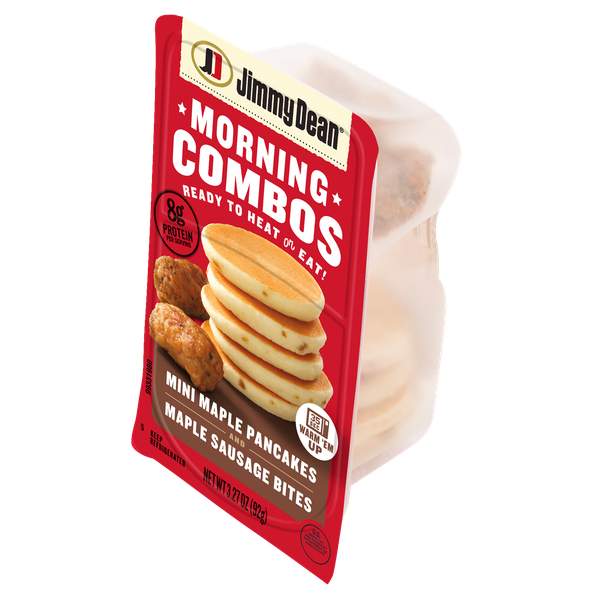 Jimmy Dean Morning Combos, Mini Maple Pancakes and Maple Sausage