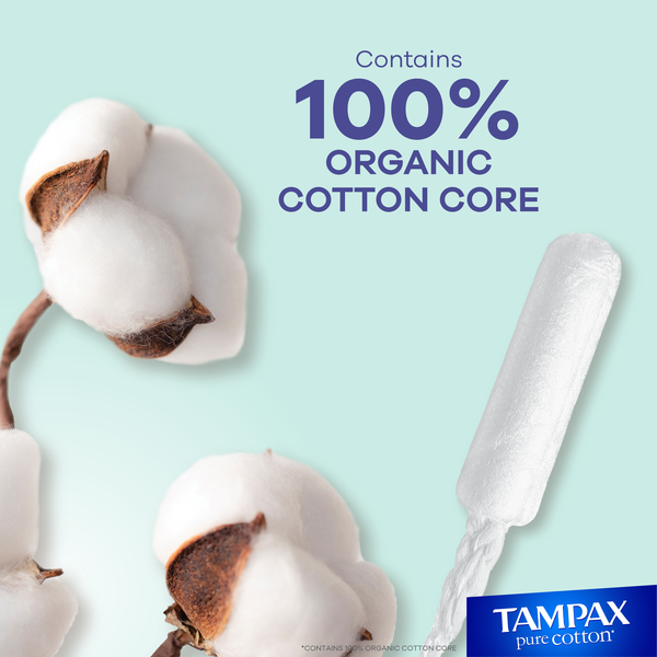 Tampox Pure Cotton Regular & Super Tampons