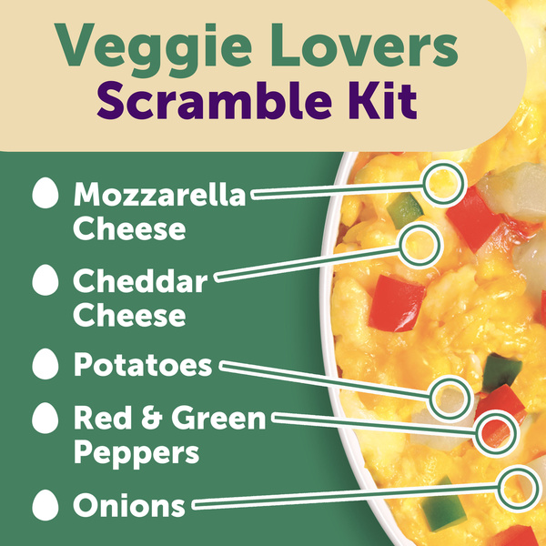 Just Crack An Egg Veggie Lovers Scramble Kit - Refrigerated 3 oz