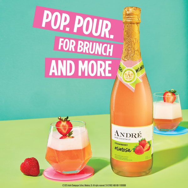 Andre Strawberry Mimosa Sparkling Wine Cocktail | Hy-Vee Aisles