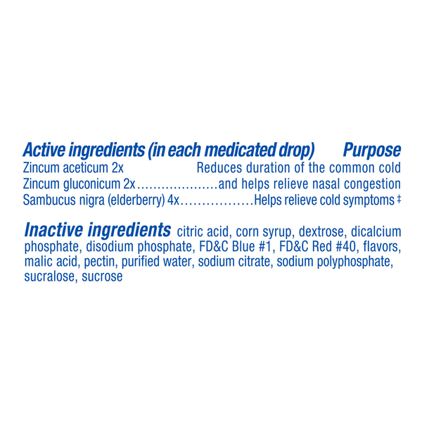 Zicam Mixed Berry Plus Elderberry Medicated Fruit Drops | Hy-Vee