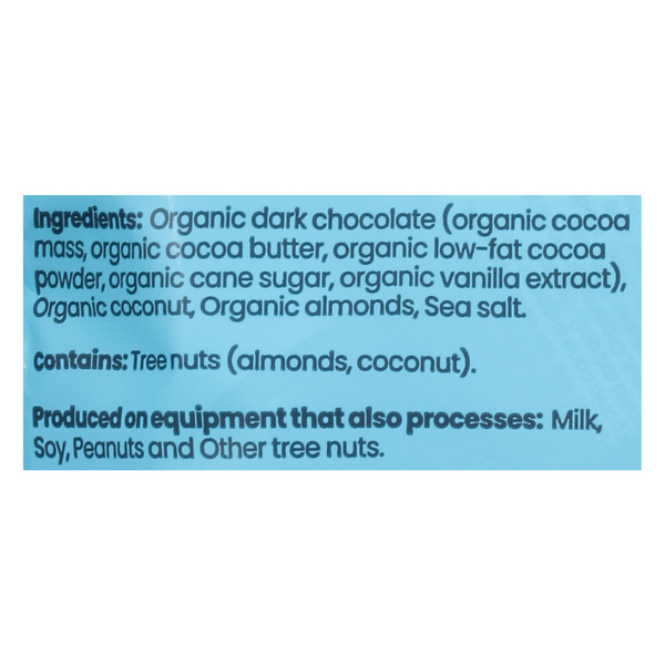 ChocXO Keto Coconut Almond + Sea Salt Snaps, Dark Chocolate, 85